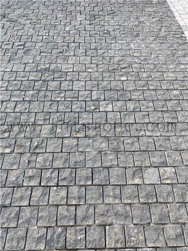 Blue Limestone Terrace Paving Stone, Opus Pattern