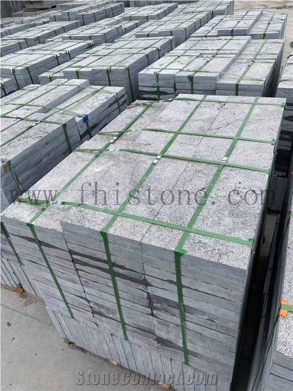 Blue Limestone Terrace Paving Stone, Opus Pattern