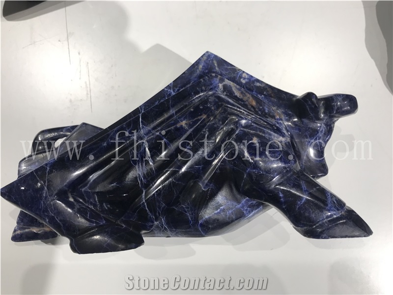 Chinese Art Stone Handicrafts, Animal Cattle Bull Ox Cow Statue