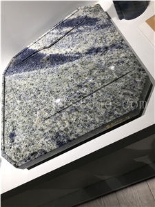 Handcrafts Gifts Sodalite Blue Granite Square Tea Tray