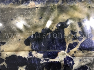 Sodalit Blue Stone Tea Tray Handmade Carved Stone Gift