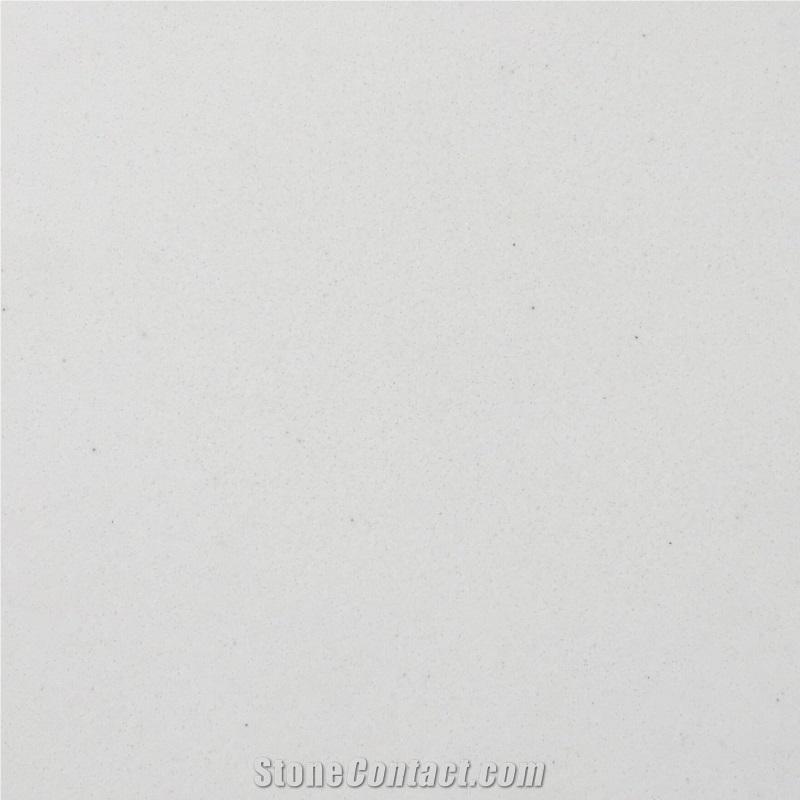 Absolute White Artificial Marble Slabs Engineering Stone