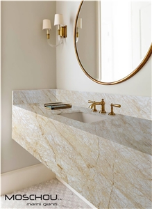 Golden Spider Marble Bathroom Counter Top Golden Spider Marble Bathroom Counter Top