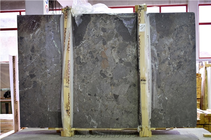 Mont Parnes On The Rocks Marble Slabs, Tiles