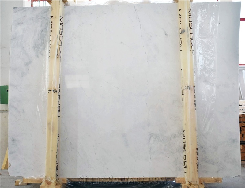 Piges Drama White Marble Slabs- Piges A2 White Marble