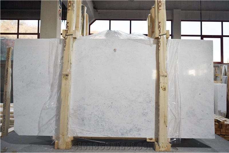 Piges Drama White Marble Slabs- Piges A2 White Marble