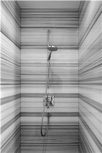 Striato Olimpico Marble Bathroom Design Project
