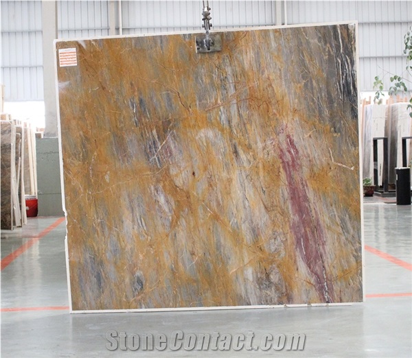 China XIN GE LI Brown Black Marble Polished Xingeli Marble Slabs