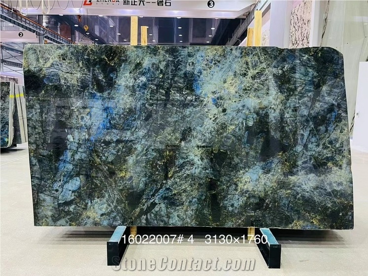 Blue Emerald Granite Slabs