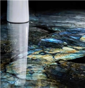 Blue Emerald Granite Slabs