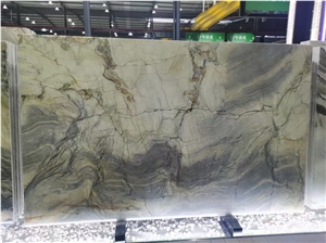 Blue Van Gogh Quartzite Slabs, Brazil Blue Quartzite