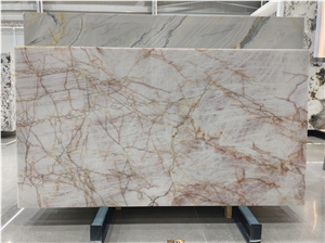 Crystal Pink Quartzite Slabs