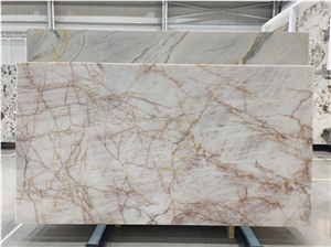 Crystal Pink Quartzite Slabs