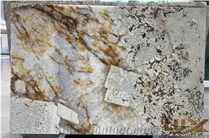 Golden Crystal Patagonia Granite,New Feldquartz Granite Slab
