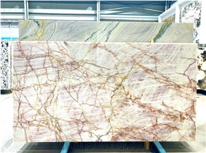 Julliet Cristallo Pink Cristallo Champagne Quartzite Slabs