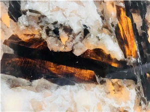 New Golden Silver Granite, Aran Cream Backlit Granite Slabs