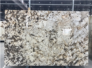 New Golden Silver Granite, Aran Cream Backlit Granite Slabs
