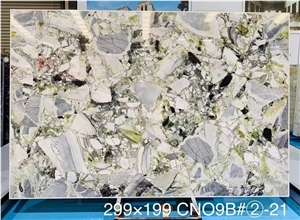 White Beauty Marble Cold Ice Jade Green Stone Flower Vases