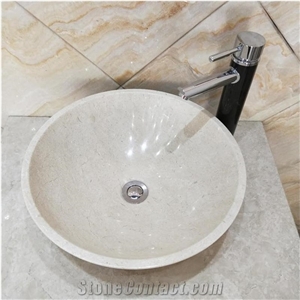 Bianco Gioia White Marble Bowl Sink