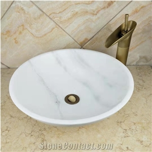 Bianco Gioia White Marble Bowl Sink