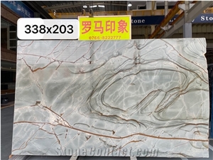 Blue Roma Quartzite Slabs, Azul Mare Quartzite Slabs
