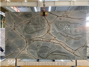 Blue Roma Quartzite Slabs, Azul Mare Quartzite Slabs