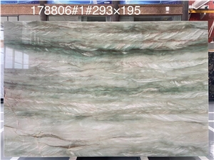 Botanic Bordeaux Quartzite Slabs,Emerald Green Granite Slab