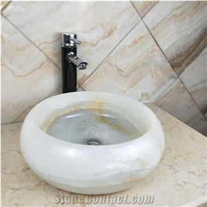 Natural Onyx Handmade Sink