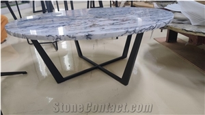 White Marble Round Coffee Table