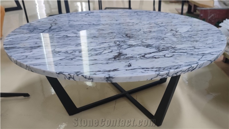 White Marble Round Coffee Table