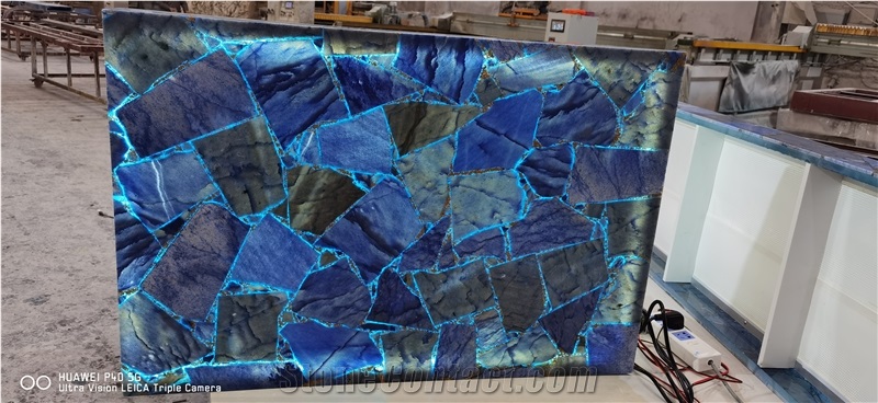 BLUE QUARTZ SLAB,SEMIPRECIOUS STONE