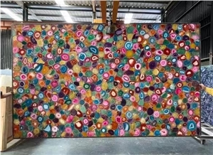 Colorful Agate Slab,Semi-Precious Stone