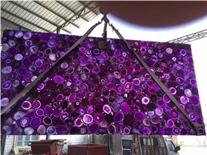 Purple Agate Semiprecious Stone Slab,Semi-Precious Stone