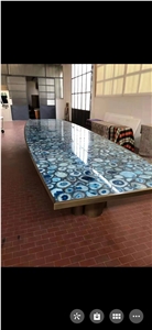 Semiprecious Stone Commercial Bar Tops And Ceilings