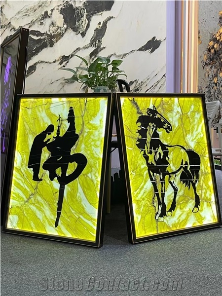 Semiprecious Stone Finished Painting