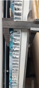 White Onyx Semiprecious Stone Slab