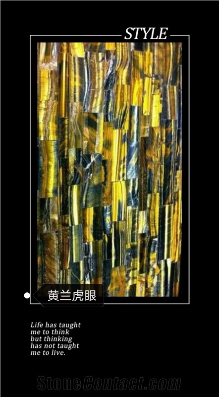 Yellow Tiger Eye Semi-Precious Stone-China