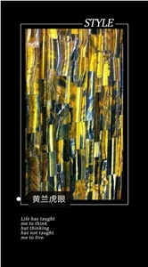 Yellow Tiger Eye Semi-Precious Stone-China