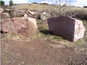 Pietra Trachite Rosa Blocks