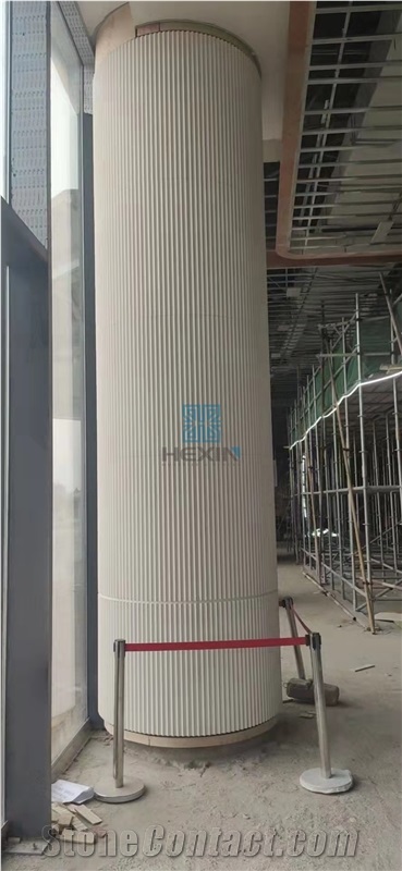 White Limestone Column, Column Tops