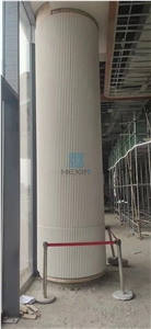 White Limestone Column, Column Tops