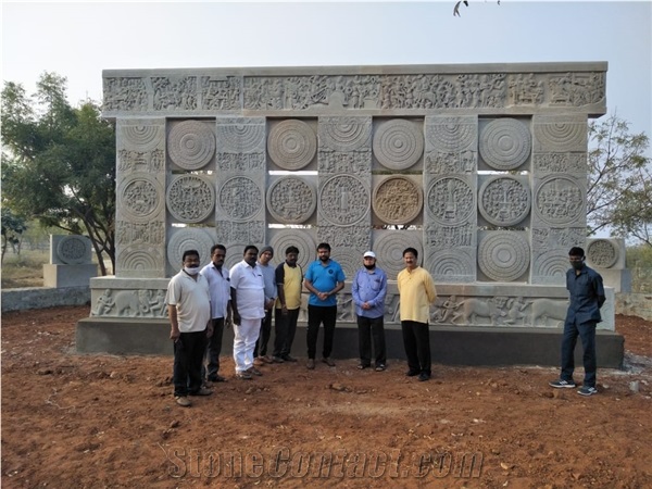 Buddhavanam Stone Relief Temple Project