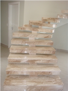 Beige Bahia Marble Stair Steps And Risers