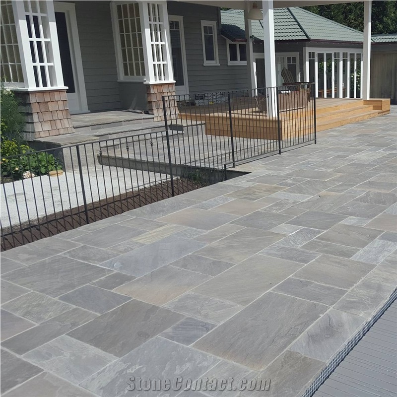 Dholpur Beige Natural Split Sandstone Paving