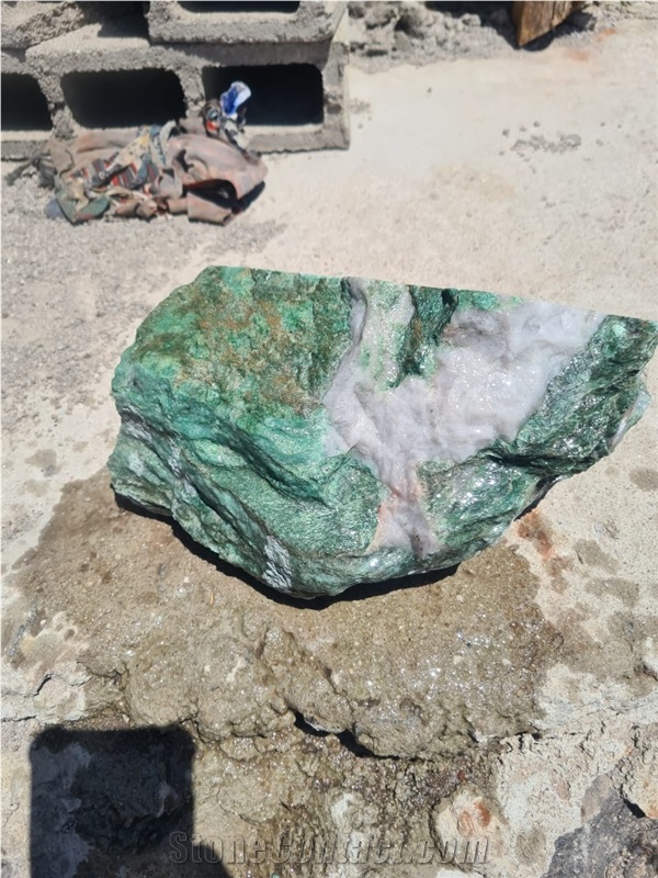 Amazon Green Exotic Quartzite Blocks, Quartzite Boulders