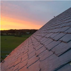 Grey Phyllite Jbernardos For Roofing, Stone Roof Tiles