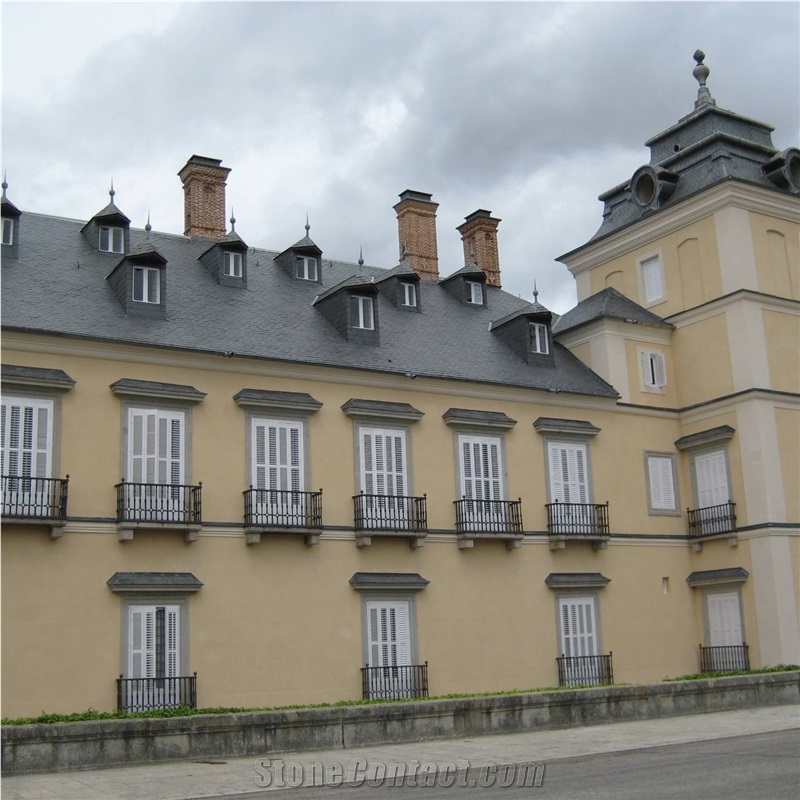 Grey Phyllite Jbernardos For Roofing, Stone Roof Tiles