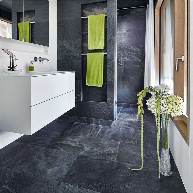 Jbernardos Phyllite Brushed Bathroom Wall And Floor Tiles