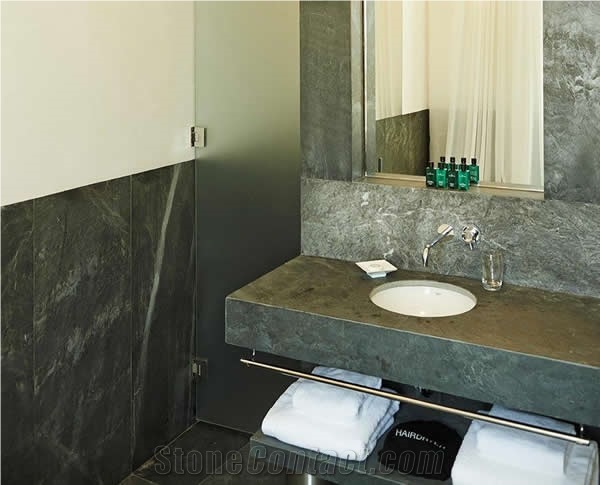 Jbernardos Phyllite Honed Bathroom Counter Vanity Unit