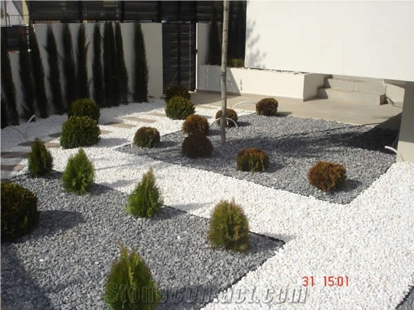 Rounded White Marble Pebble Jbernardos